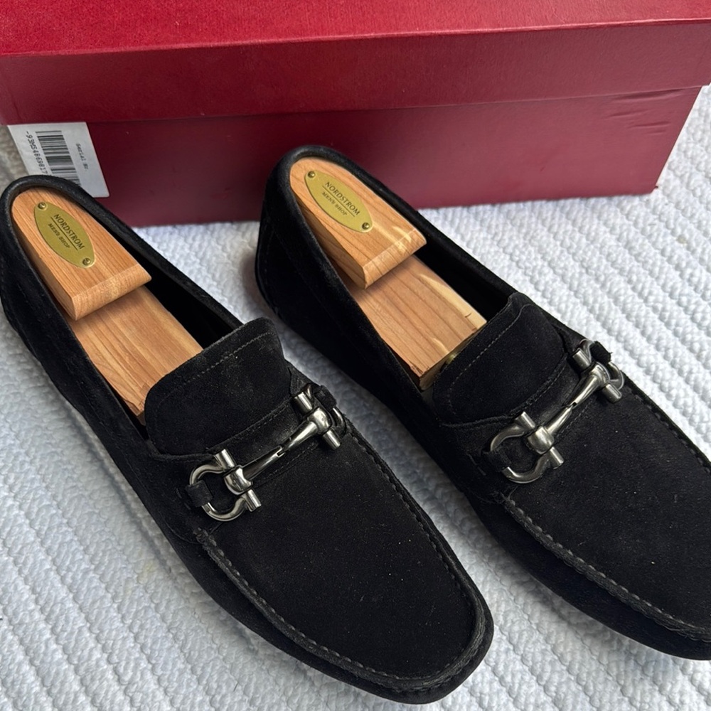 Men’s Ferragamo Parigi - Black Suede